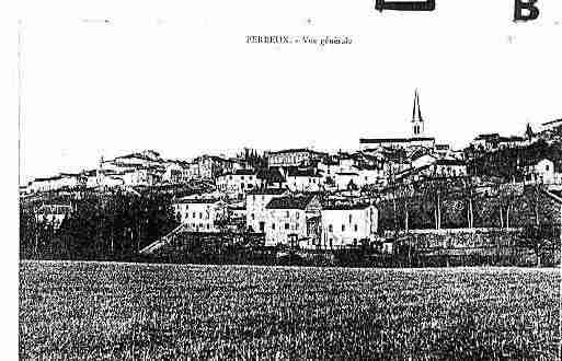 Ville de PERREUX Carte postale ancienne