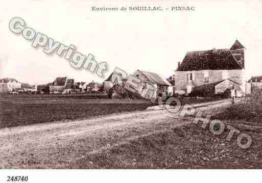 Ville de PINSAC Carte postale ancienne