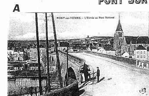 Ville de PONTSURYONNE Carte postale ancienne