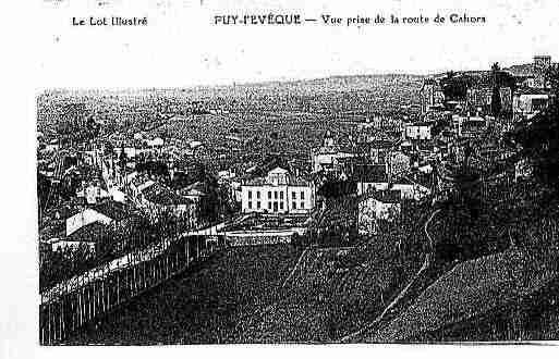 Ville de PUYL\'EVEQUE Carte postale ancienne