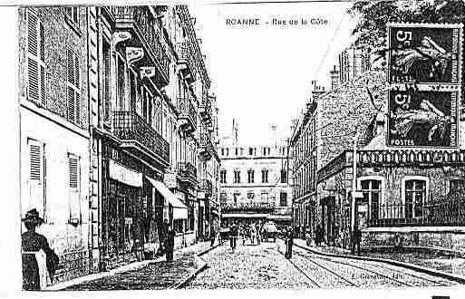 Ville de ROANNE Carte postale ancienne