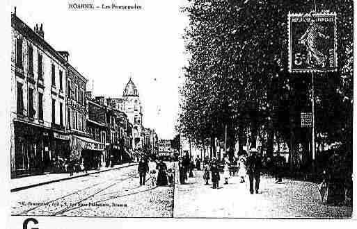 Ville de ROANNE Carte postale ancienne