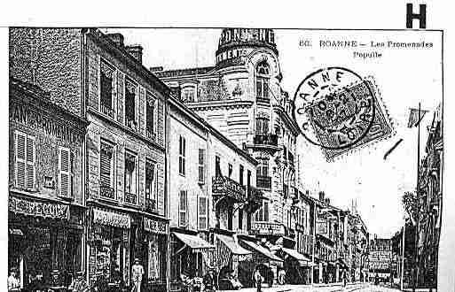 Ville de ROANNE Carte postale ancienne