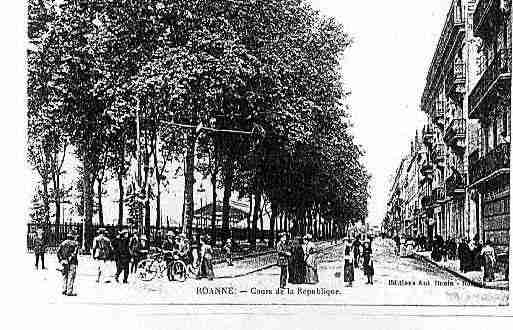 Ville de ROANNE Carte postale ancienne