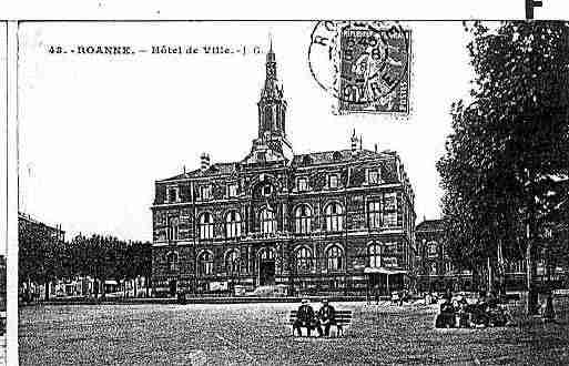 Ville de ROANNE Carte postale ancienne