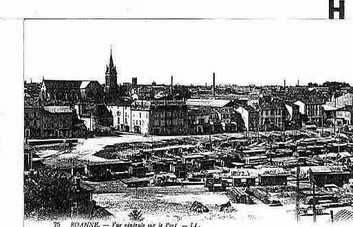 Ville de ROANNE Carte postale ancienne