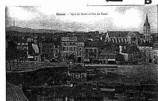 Ville de ROANNE Carte postale ancienne