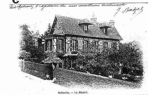 Ville de ROLLEVILLE Carte postale ancienne