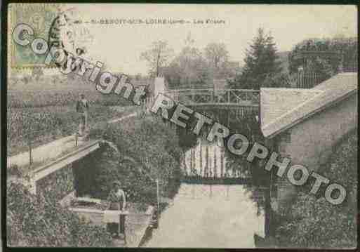 Ville de SAINTBENOITSURLOIRE Carte postale ancienne