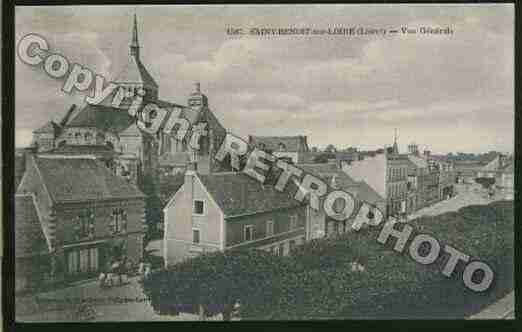 Ville de SAINTBENOITSURLOIRE Carte postale ancienne