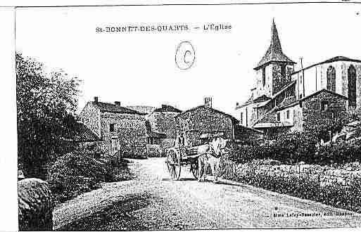 Ville de SAINTBONNETDESQUARTS Carte postale ancienne