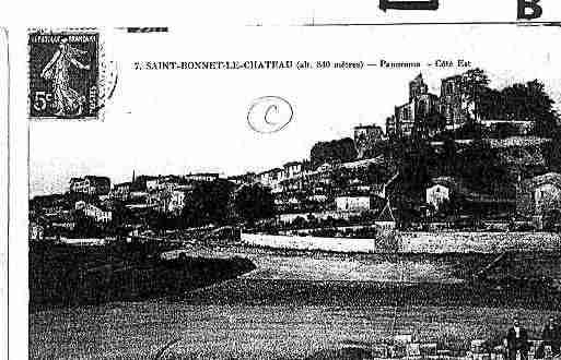 Ville de SAINTBONNETLECHATEAU Carte postale ancienne