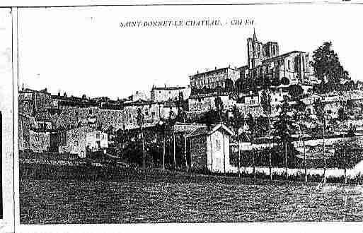 Ville de SAINTBONNETLECHATEAU Carte postale ancienne