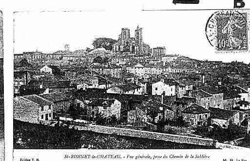 Ville de SAINTBONNETLECHATEAU Carte postale ancienne