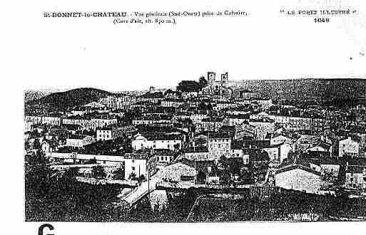 Ville de SAINTBONNETLECHATEAU Carte postale ancienne