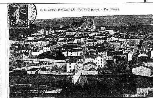 Ville de SAINTBONNETLECHATEAU Carte postale ancienne