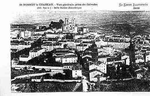 Ville de SAINTBONNETLECHATEAU Carte postale ancienne