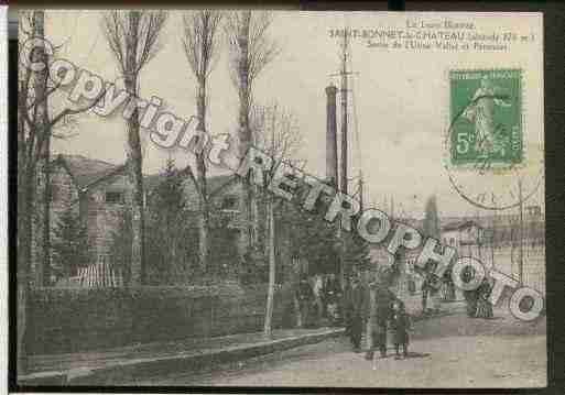 Ville de SAINTBONNETLECHATEAU Carte postale ancienne