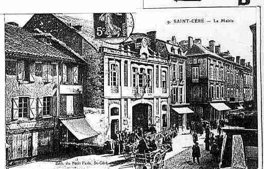 Ville de SAINTCERE Carte postale ancienne