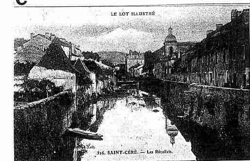 Ville de SAINTCERE Carte postale ancienne