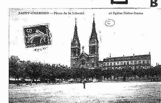 Ville de SAINTCHAMOND Carte postale ancienne