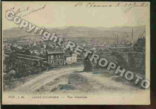 Ville de SAINTCHAMOND Carte postale ancienne