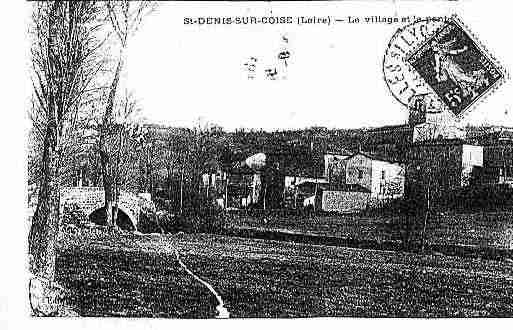 Ville de SAINTDENISSURCOISE Carte postale ancienne