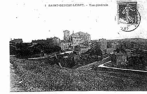 Ville de SAINTGENESTLERPT Carte postale ancienne