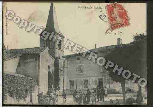 Ville de SAINTGERMAINLAVAL Carte postale ancienne