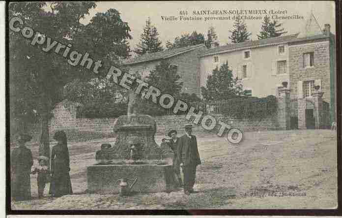 Ville de SAINTJEANSOLEYMIEUX Carte postale ancienne