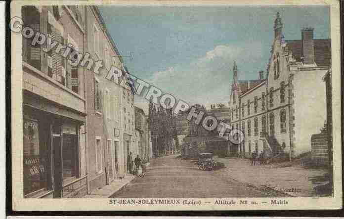 Ville de SAINTJEANSOLEYMIEUX Carte postale ancienne