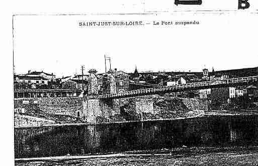 Ville de SAINTJUSTSAINTRAMBERT Carte postale ancienne