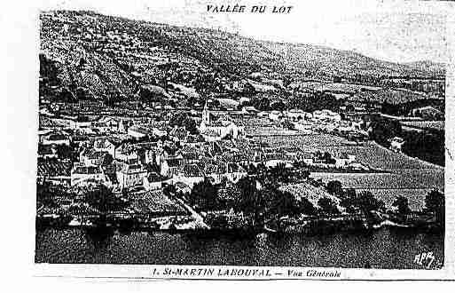 Ville de SAINTMARTINLABOUVAL Carte postale ancienne