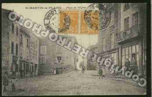 Ville de SAINTMARTINLAPLAINE Carte postale ancienne