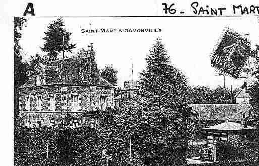 Ville de SAINTMARTINOSMONVILLE Carte postale ancienne