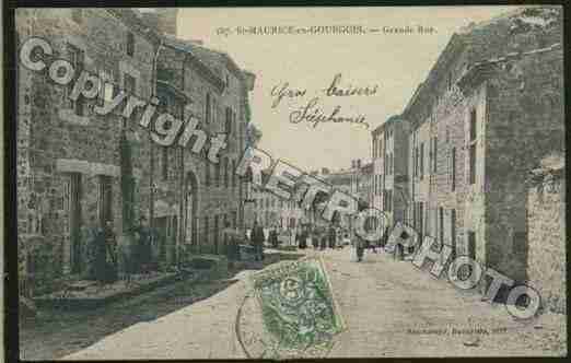 Ville de SAINTMAURICEENGOURGOIS Carte postale ancienne