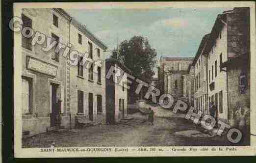 Ville de SAINTMAURICEENGOURGOIS Carte postale ancienne