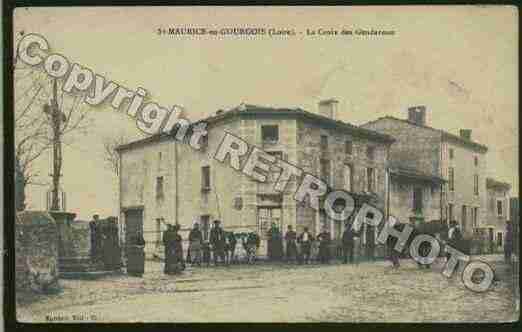 Ville de SAINTMAURICEENGOURGOIS Carte postale ancienne