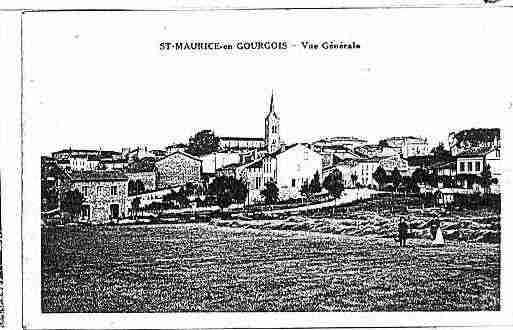 Ville de SAINTMAURICEENGOURGOIS Carte postale ancienne