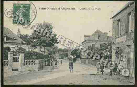 Ville de SAINTNICOLASD\\\'ALIERMONT Carte postale ancienne