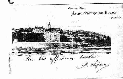 Ville de SAINTPIERREDEBOEUF Carte postale ancienne