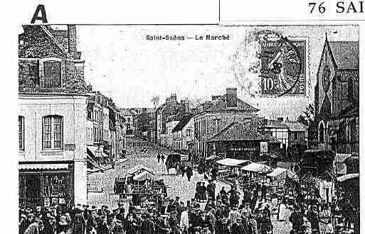 Ville de SAINTSAENS Carte postale ancienne