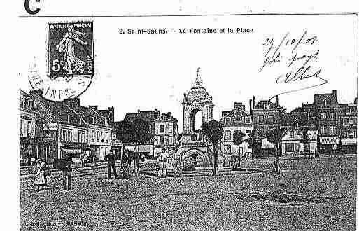 Ville de SAINTSAENS Carte postale ancienne