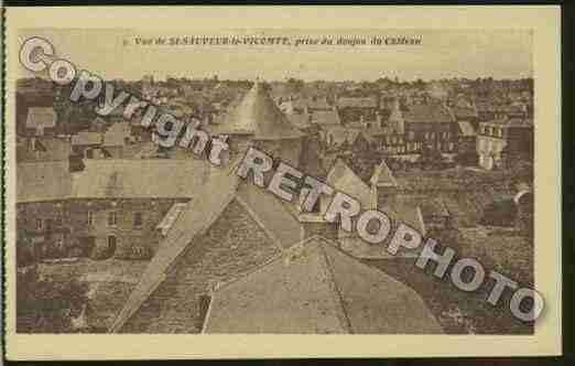 Ville de SAINTSAUVEURLEVICOMTE Carte postale ancienne