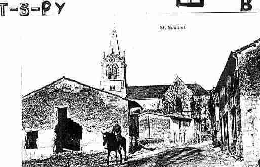 Ville de SAINTSOUPLETSURPY Carte postale ancienne