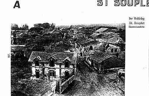 Ville de SAINTSOUPLETSURPY Carte postale ancienne