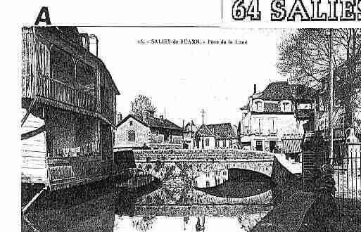 Ville de SALIESDEBEARN Carte postale ancienne