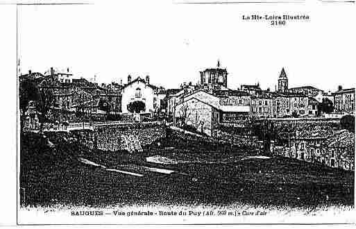 Ville de SAUGUES Carte postale ancienne