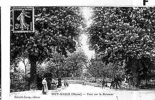 Ville de SEPTSAULX Carte postale ancienne