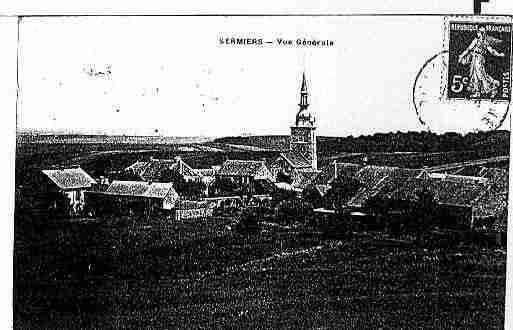 Ville de SERMIERS Carte postale ancienne